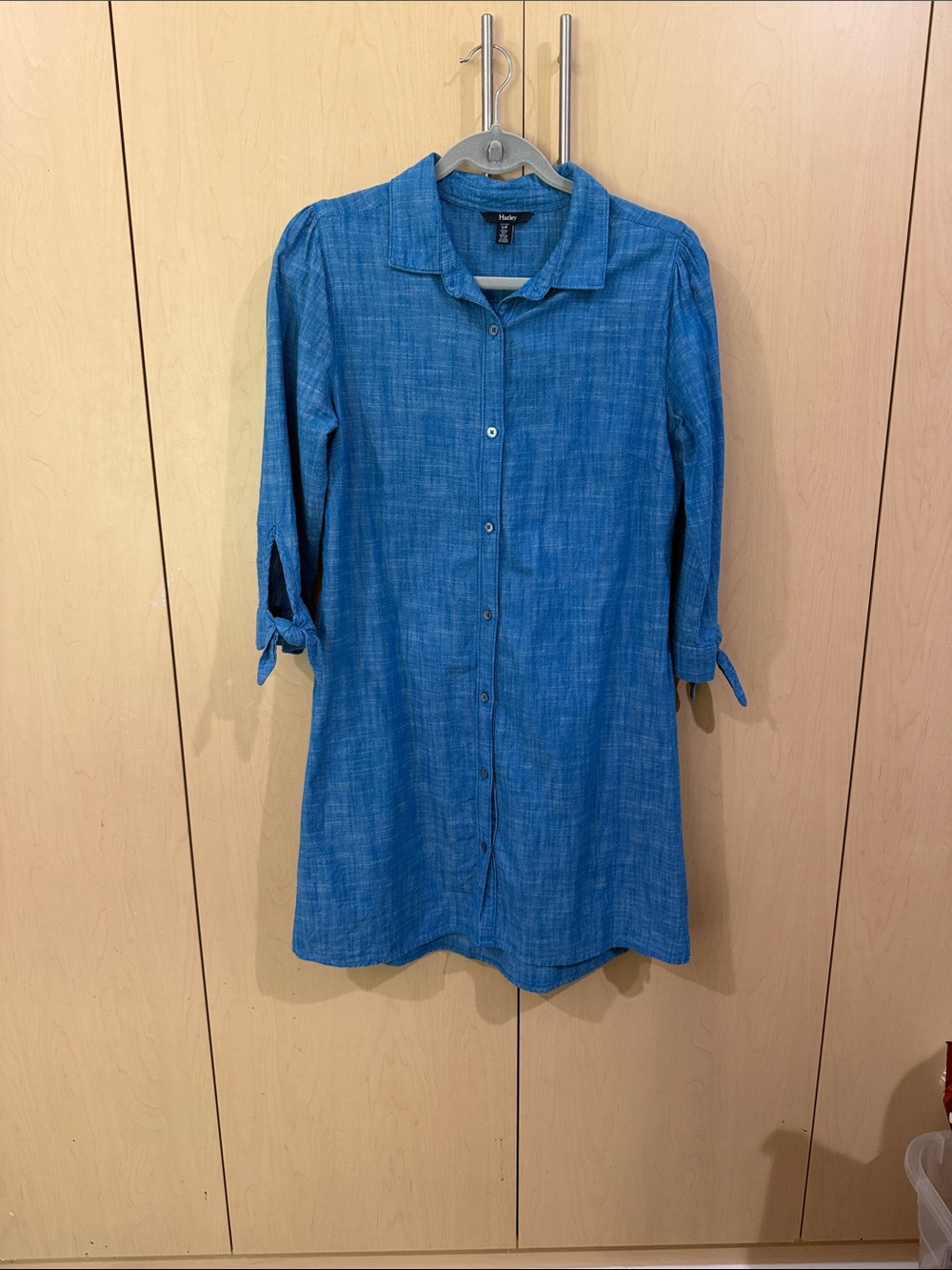 Vintage Adorable boho Hatley Blue Button-Front Tunic